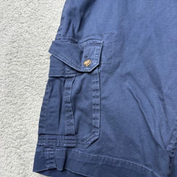 Vintage Roebucks & Co Shorts Mens 34 Blue Cargo - Picture 7 of 7